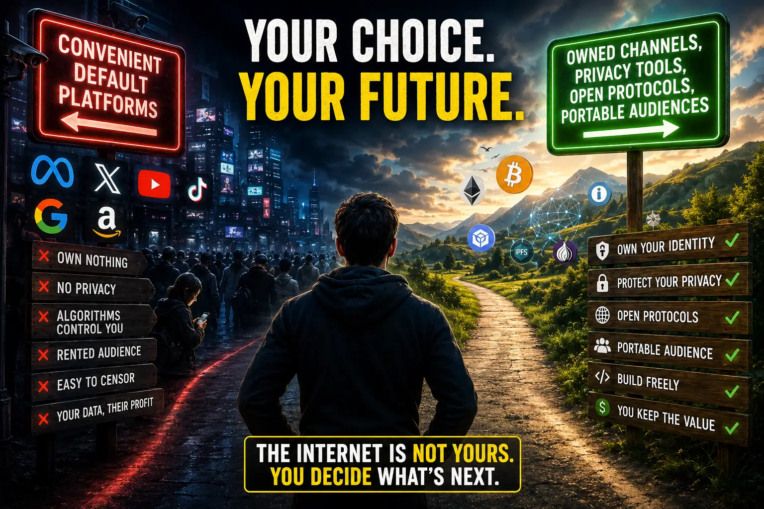 The Internet Doesn’t Decentralize Itself illustration