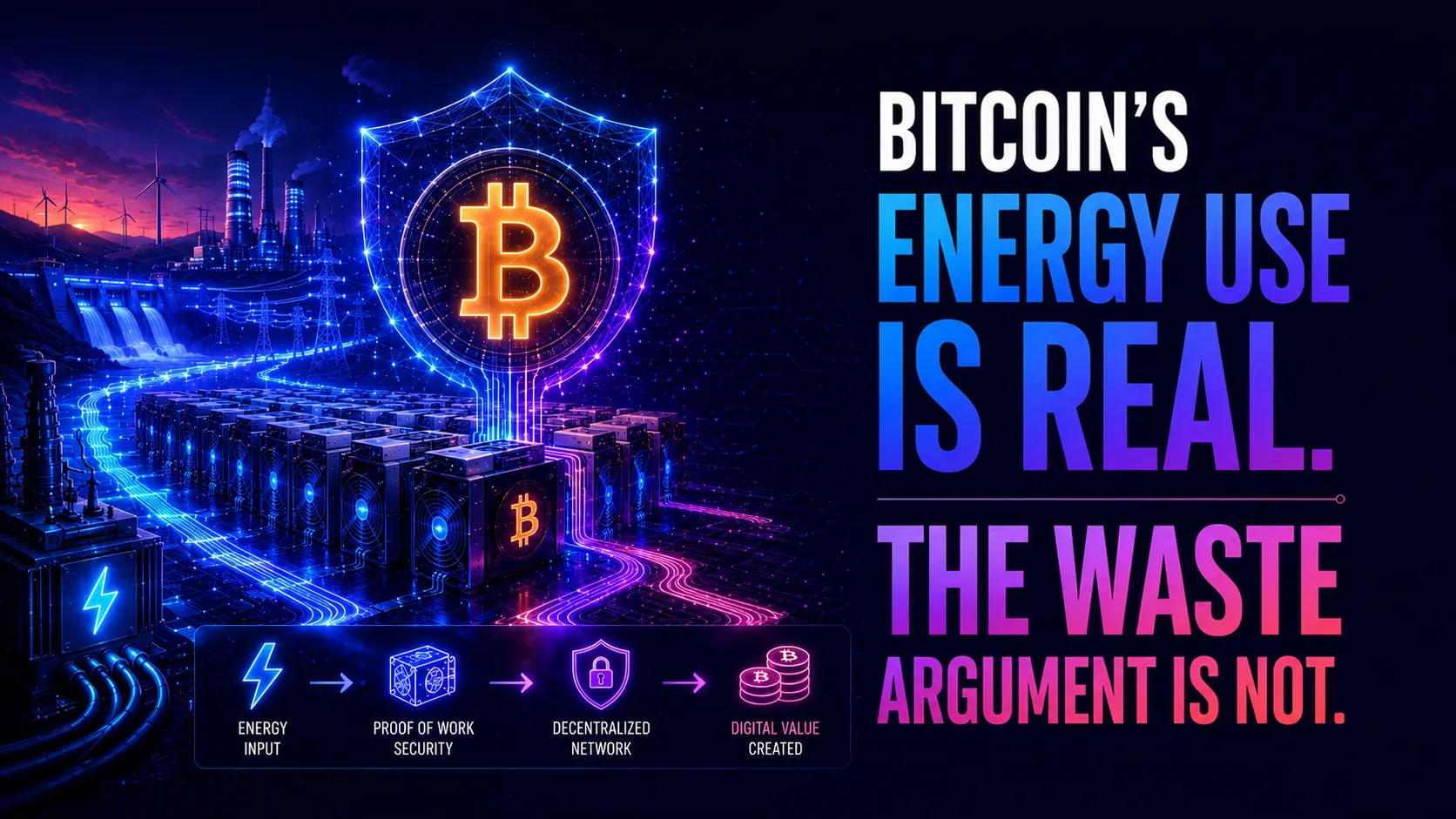 Bitcoin’s Energy Use Is Real. The Waste Argument Is Not.