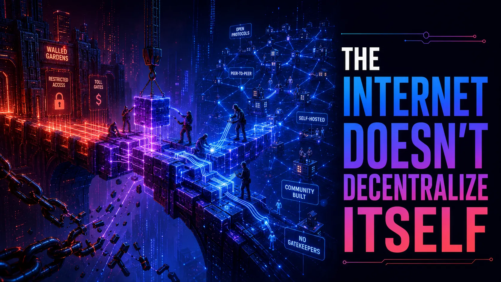 The Internet Doesn’t Decentralize Itself